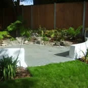Small Rockery and Paving Area
